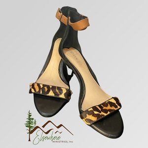 Gianni Bini heels sandals size 6. Leopard
